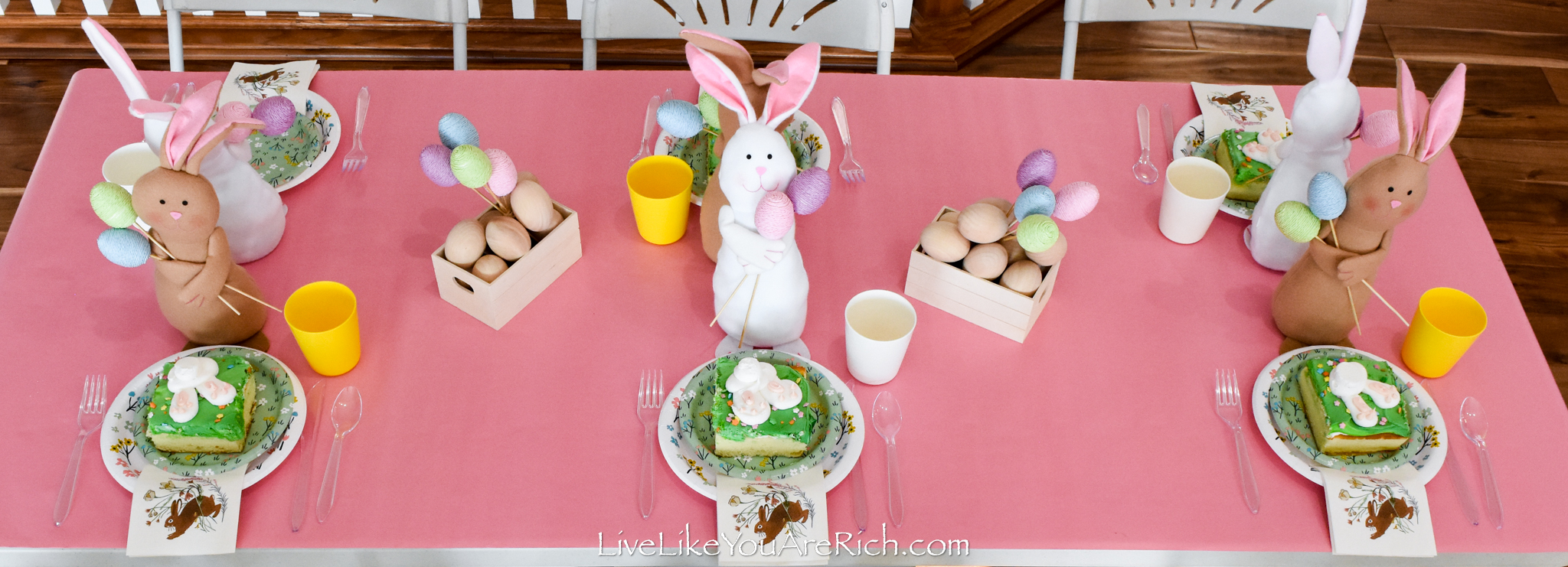 Kids Easter tablescape