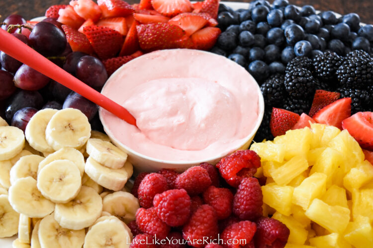 Marshmallow Cream Cheese Fruit Dip Live Like You Are Rich