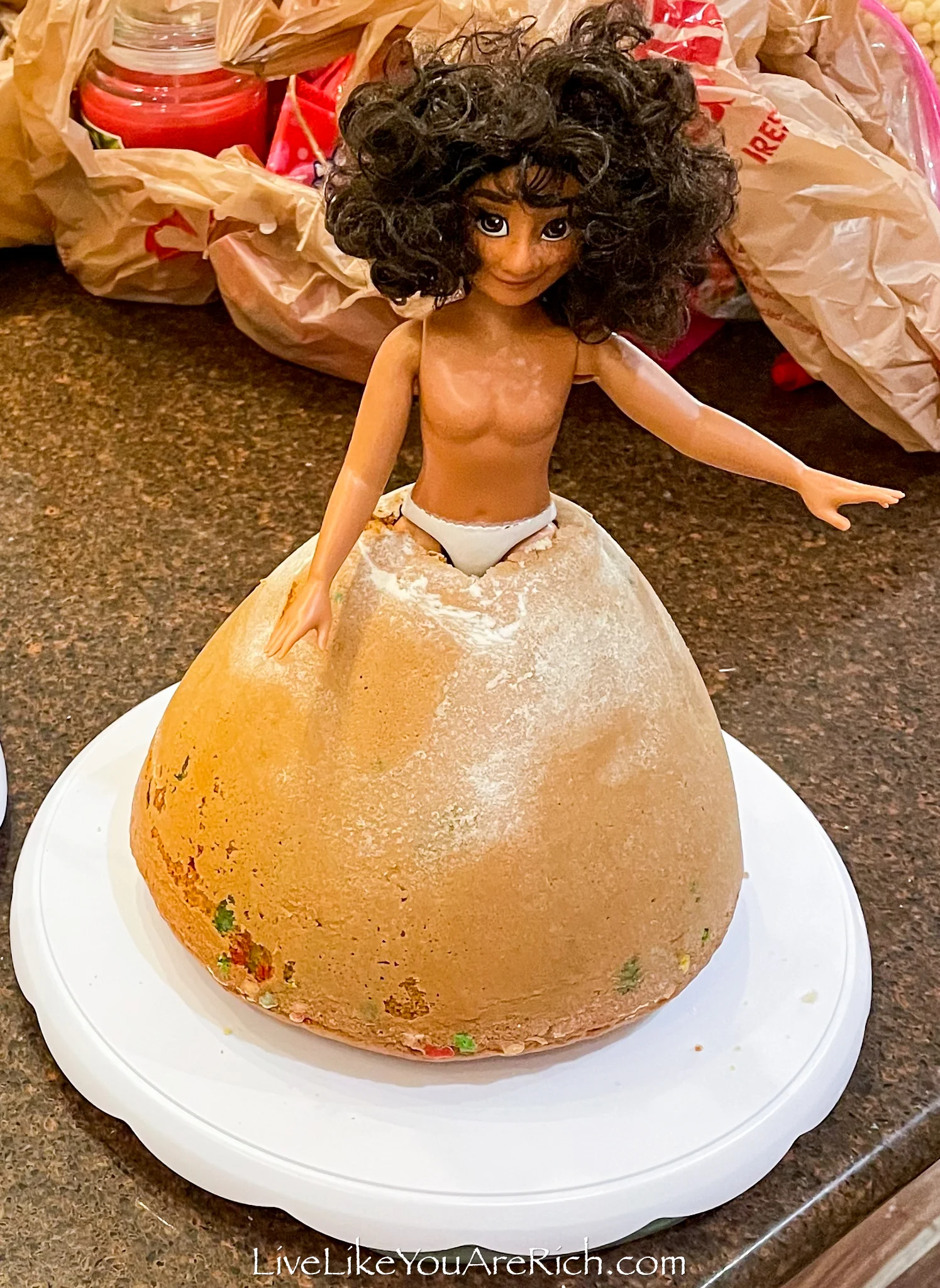 Mirabel Encanto Barbie Doll Cake Mirabel doll