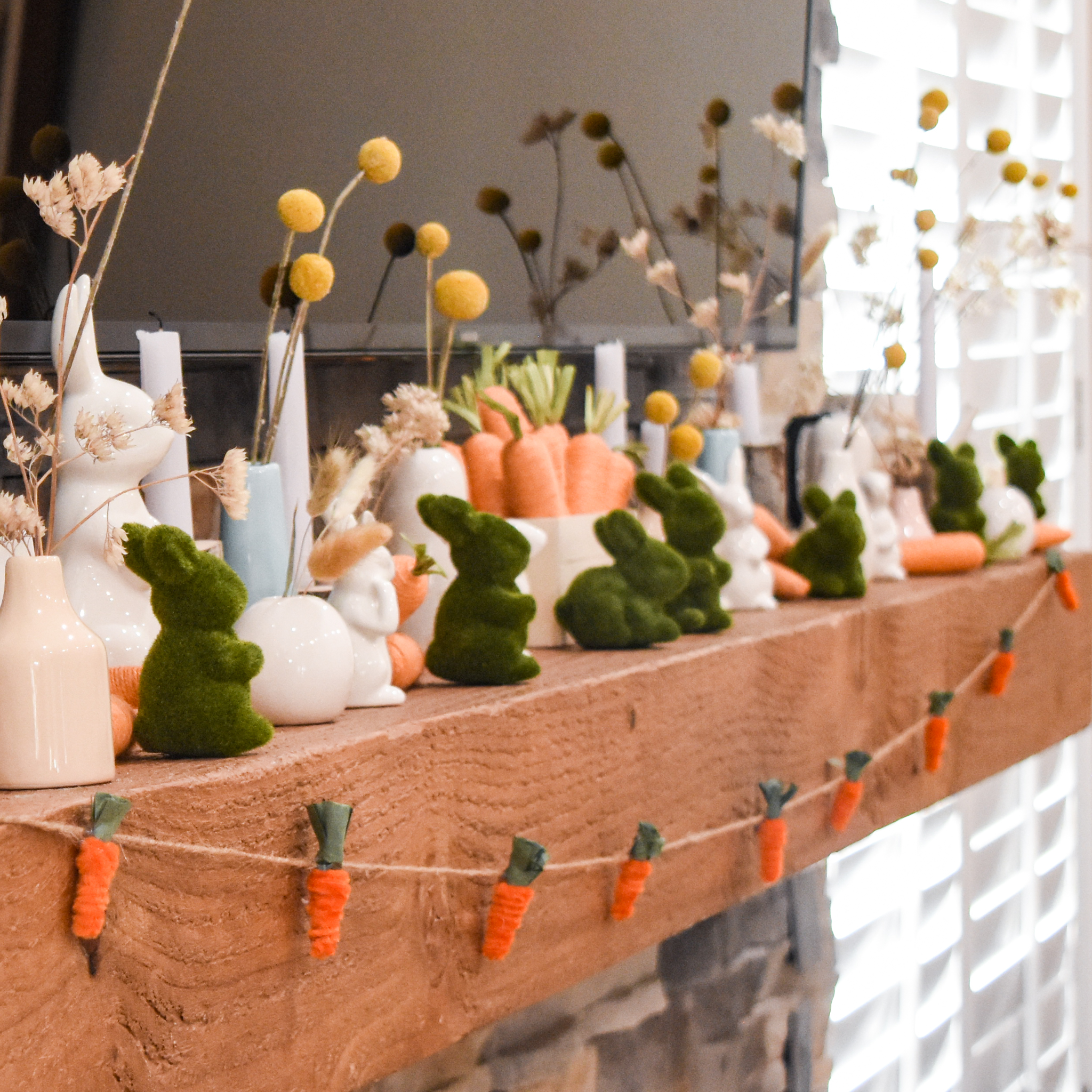 Pipe Cleaner Carrot Bunting