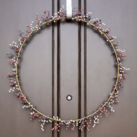 Beaded Garland Hoop Wreath