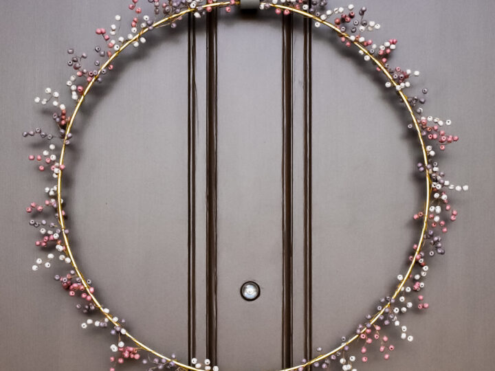 Beaded Garland Hoop Wreath