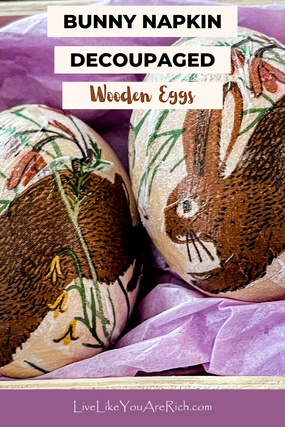 Servilletas para decoupage Bunny Eggs