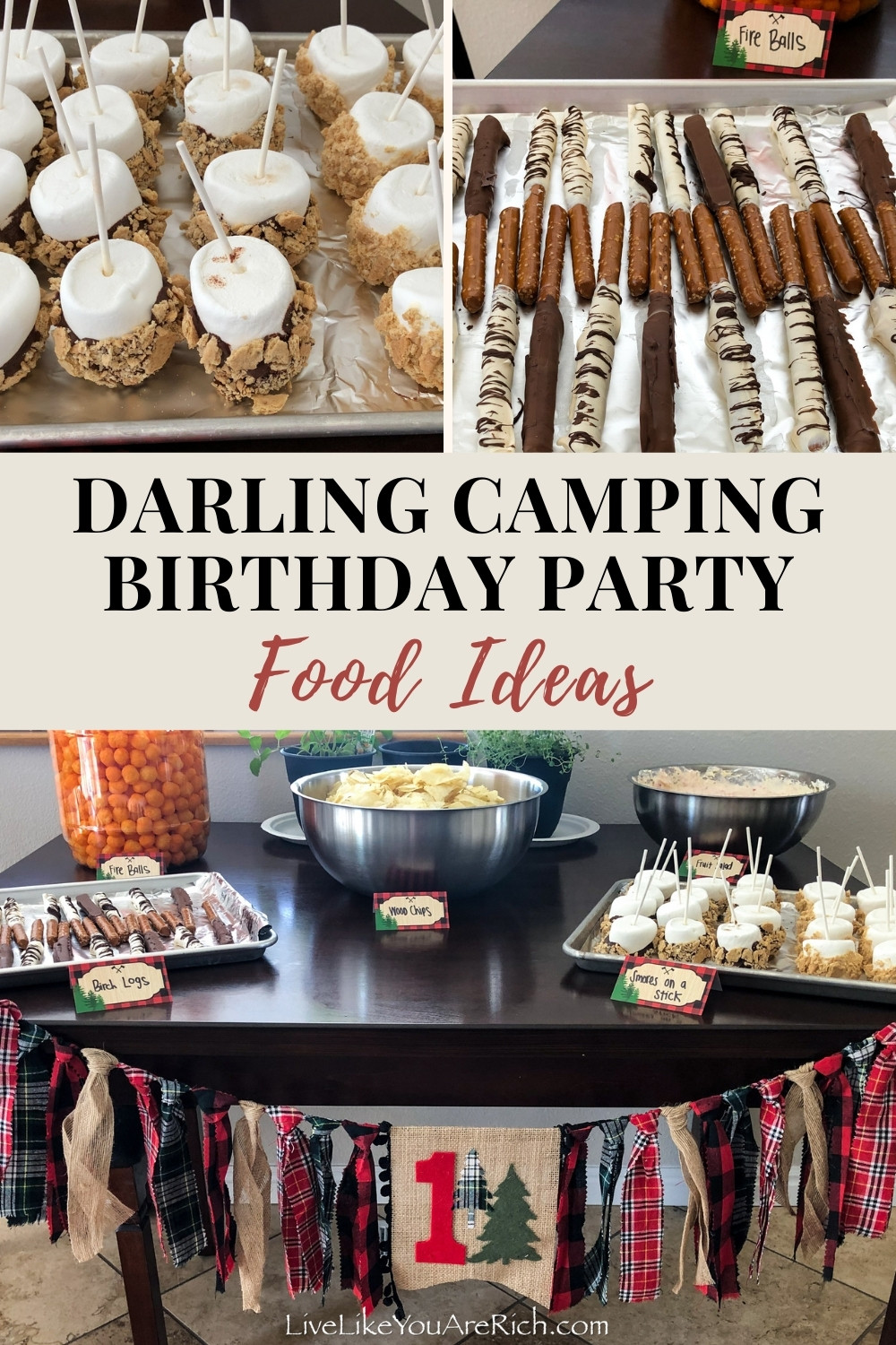 Darling Camping Birthday Party—Food Ideas - Live Like You Are Rich