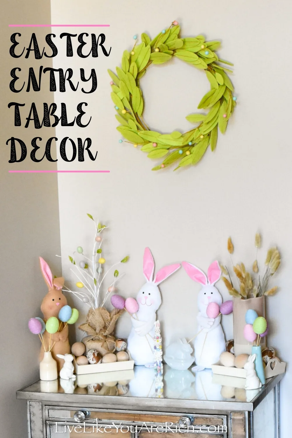 Easter 2022 Entry Table Decor