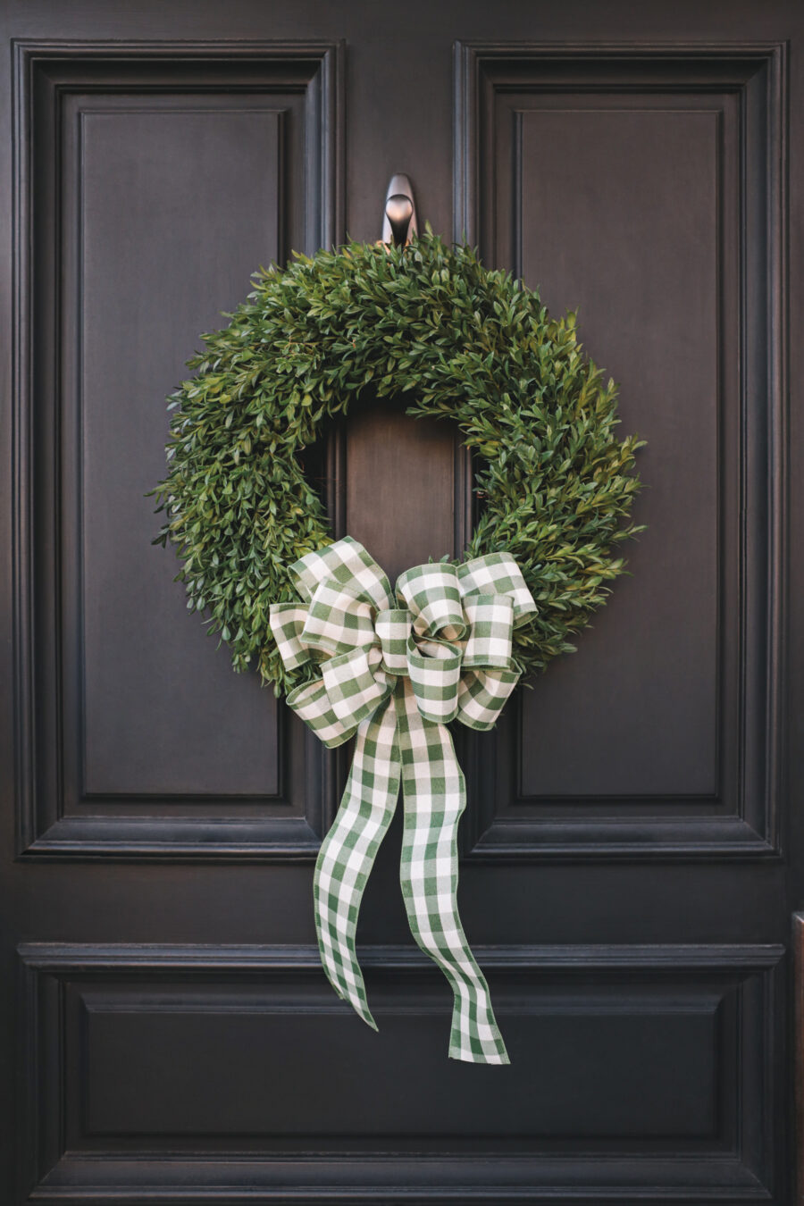 Green Wreath Bow