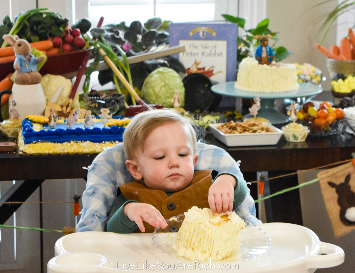 Food and Decor for a Peter Rabbit Party - Live Like You Are Rich