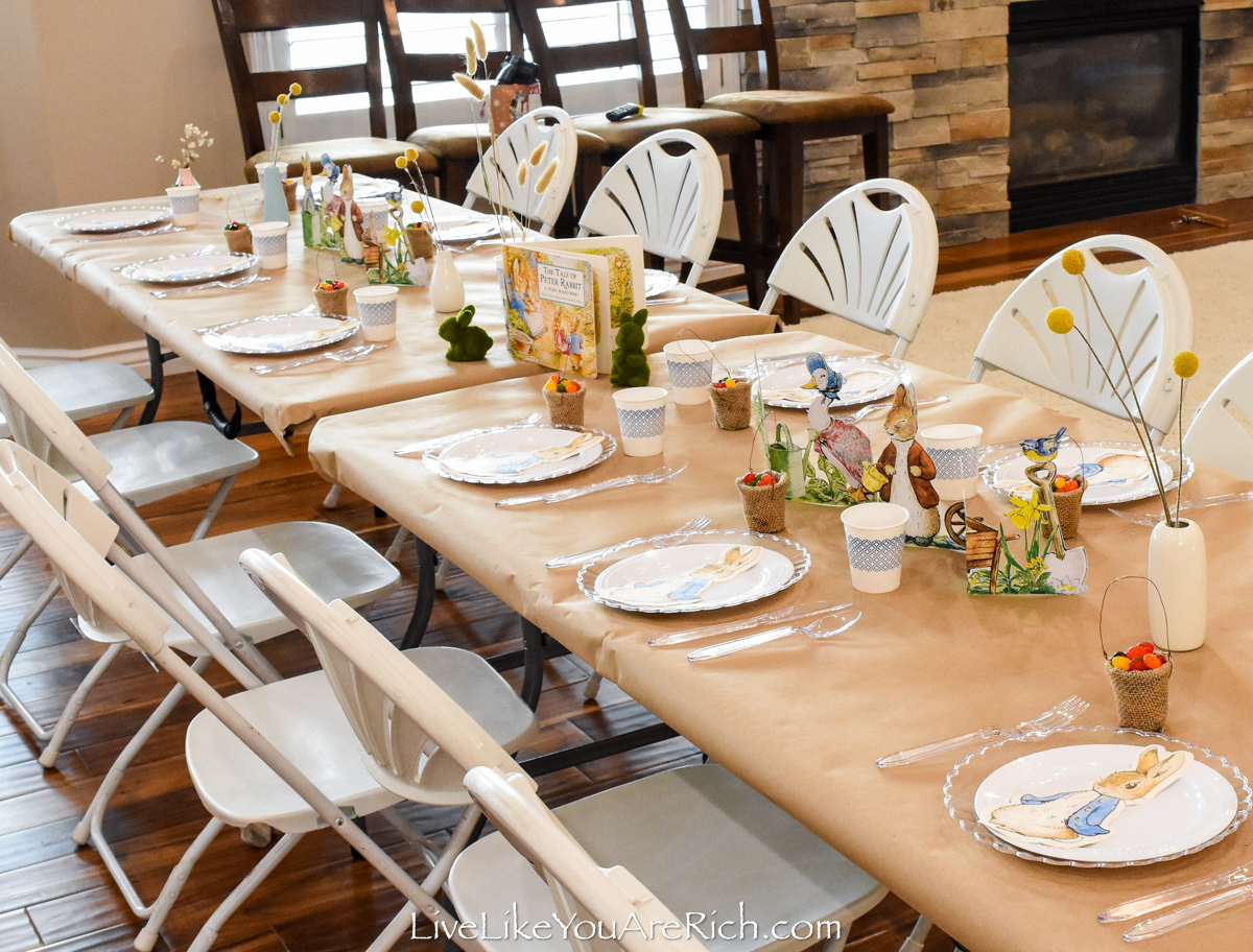 Food and Decor for a Peter Rabbit Party - Live Like You Are Rich