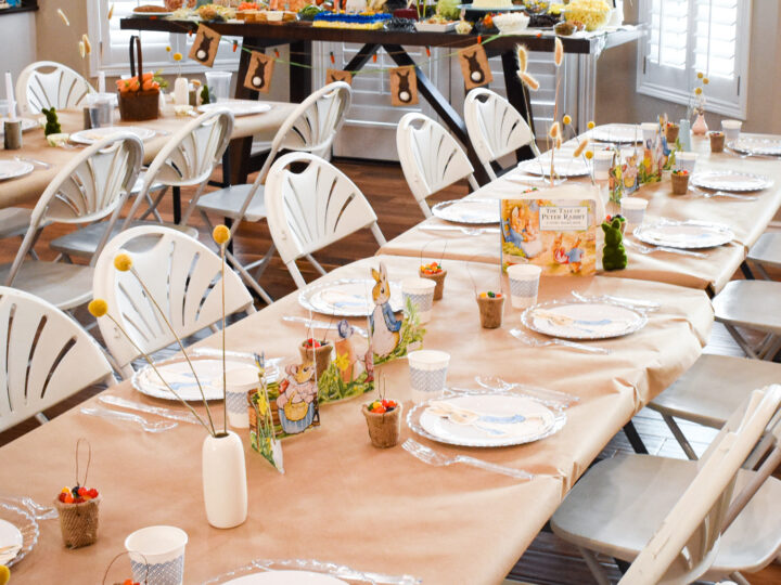 Kids Peter Rabbit Tablescape
