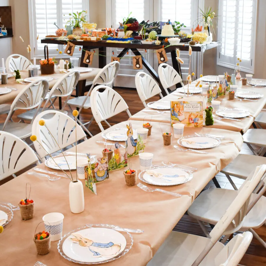 Kids Peter Rabbit Tablescape