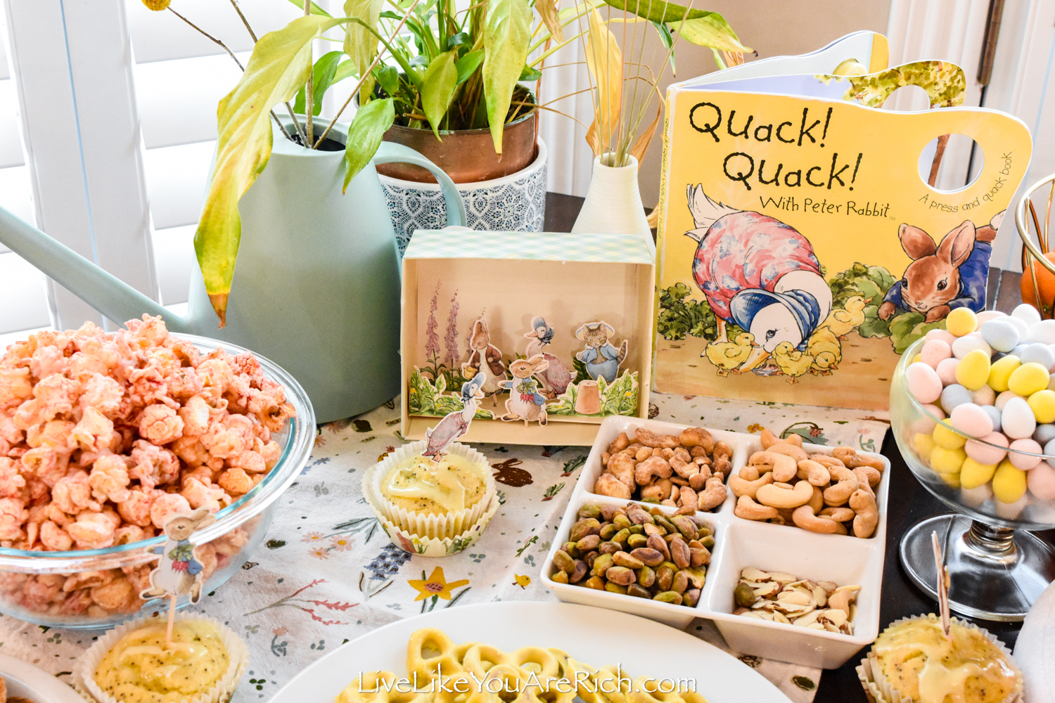 Food and Decor for a Peter Rabbit Party - Live Like You Are Rich