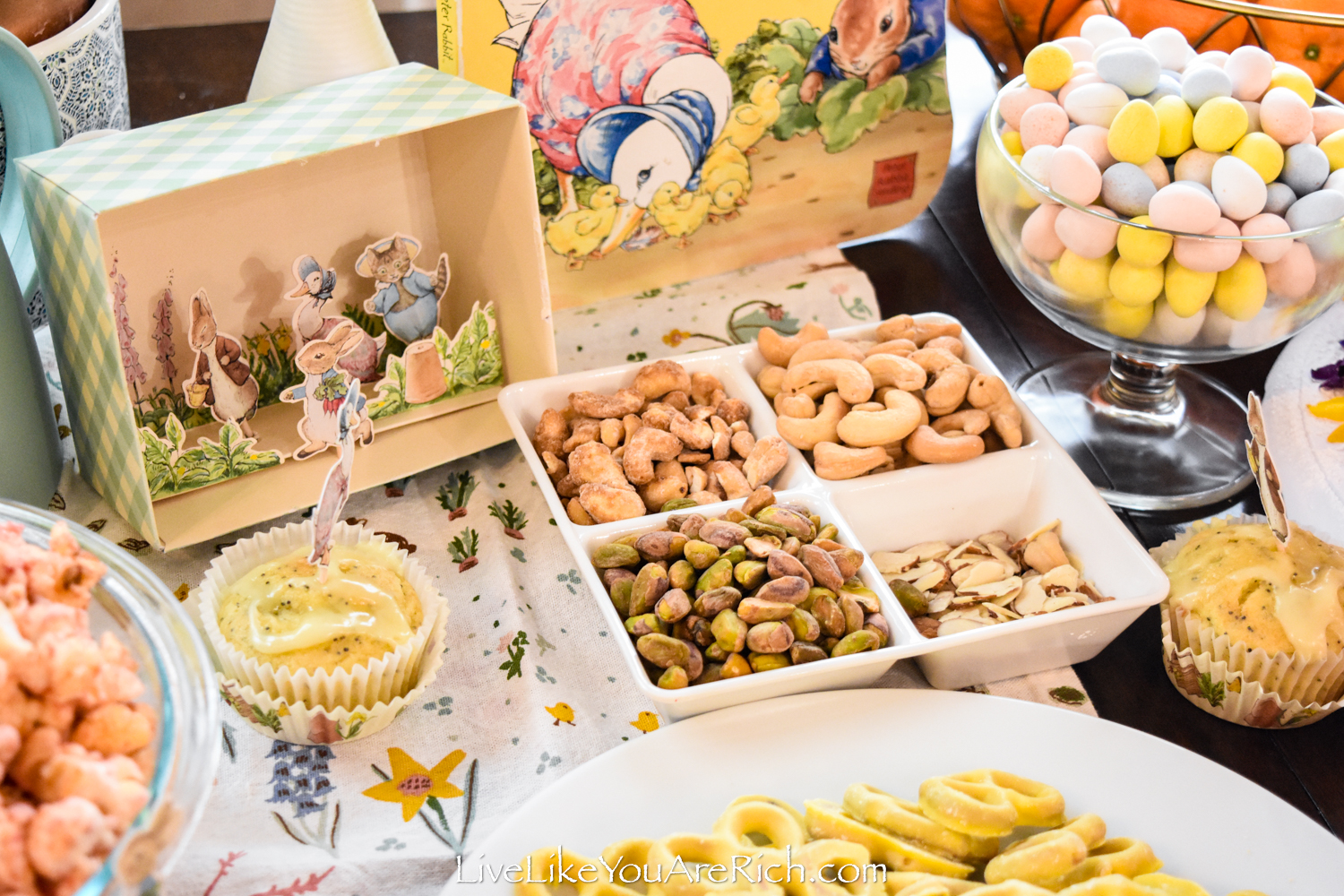 Food and Decor for a Peter Rabbit Party - Live Like You Are Rich