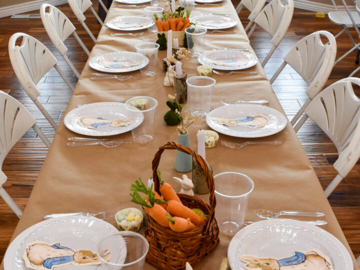 Peter Rabbit Tablescape for Adults