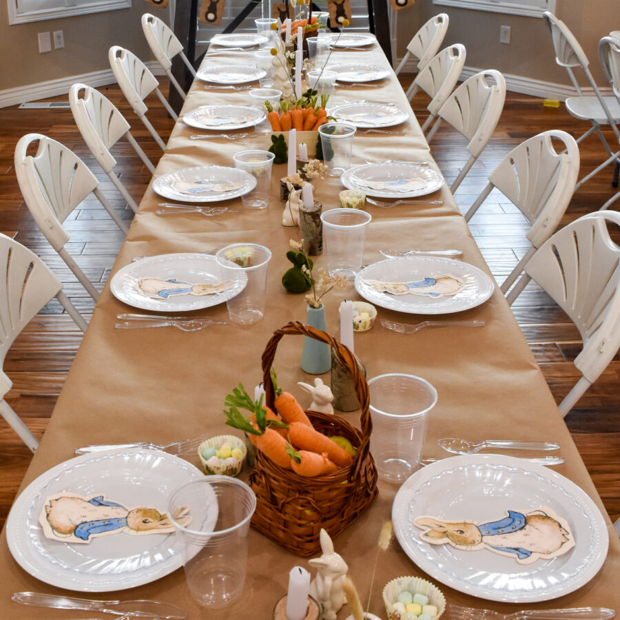 Peter Rabbit Adults' Tablescape - Live Like You Are Rich