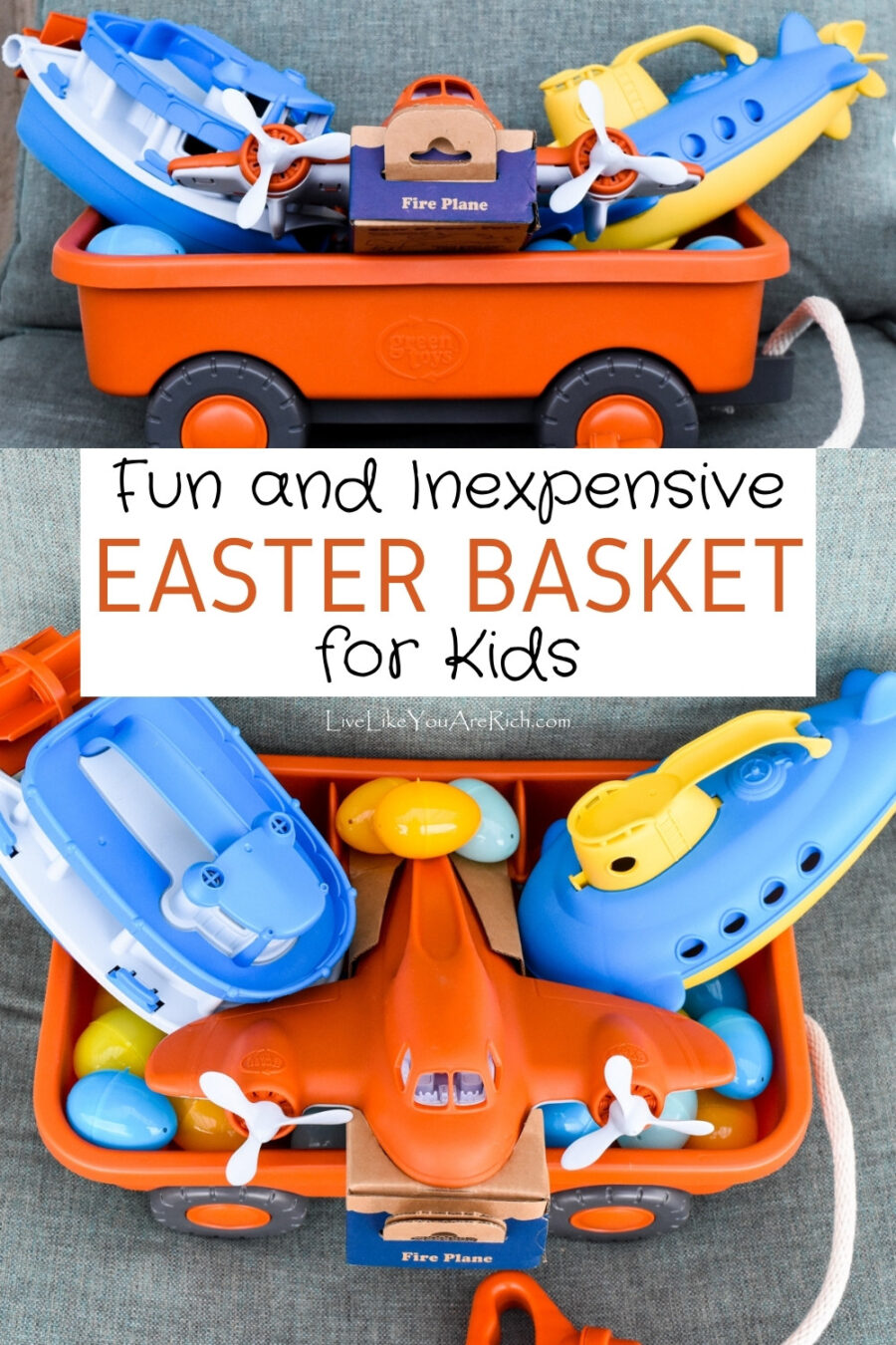 Green Toys Wagon Easter Basket Live Like You Are Rich