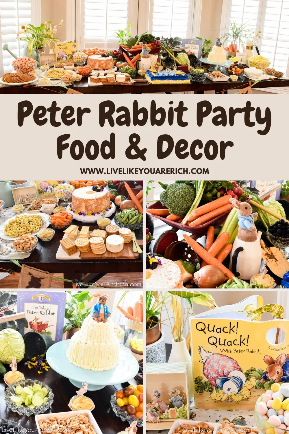 Peter Rabbit Party Food and Decor