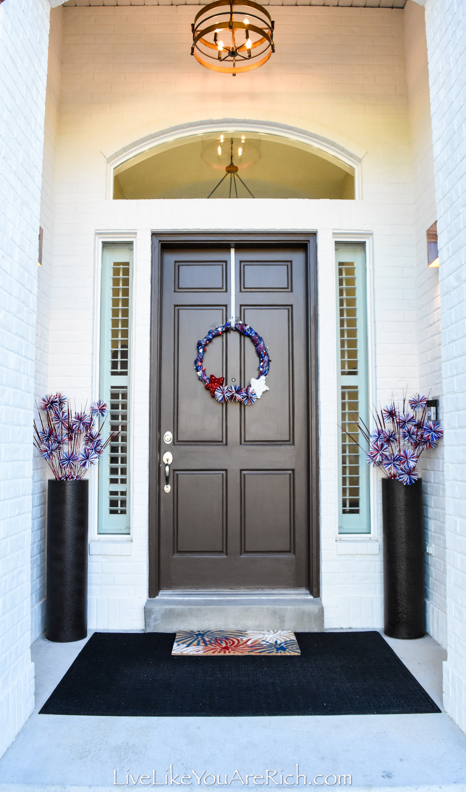 4th of July Firework Front Door Decor