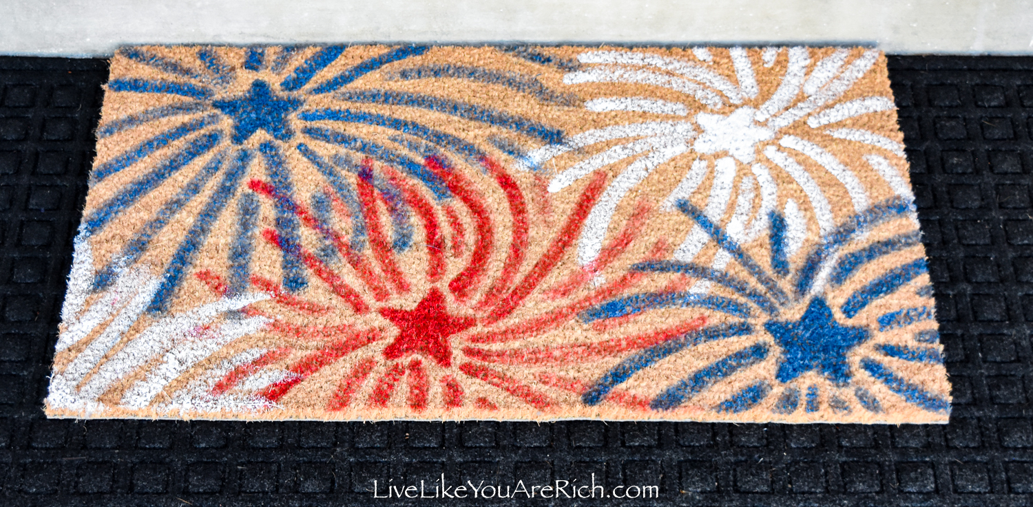 4th of July Firework Doormat