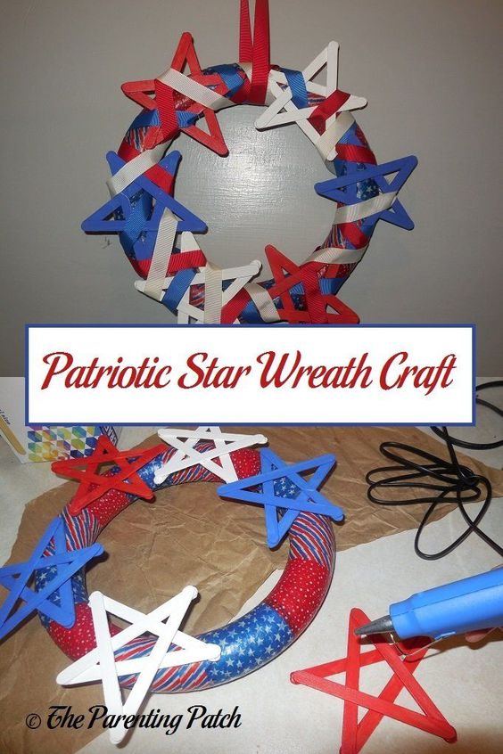 Patriotic star wreath