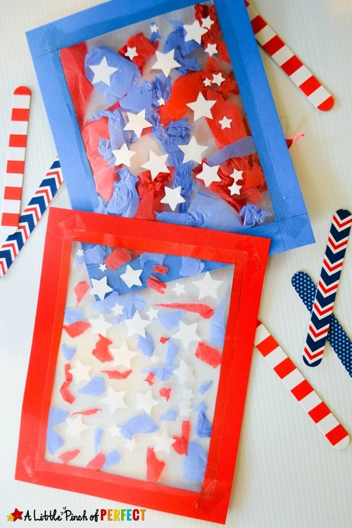 Patriotic Paper Plate Hat Craft for Fourth of July - Raising Veggie Lovers