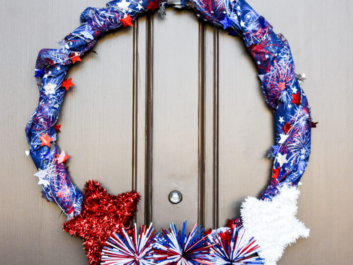 Red, White, and Blue Firework Wreath
