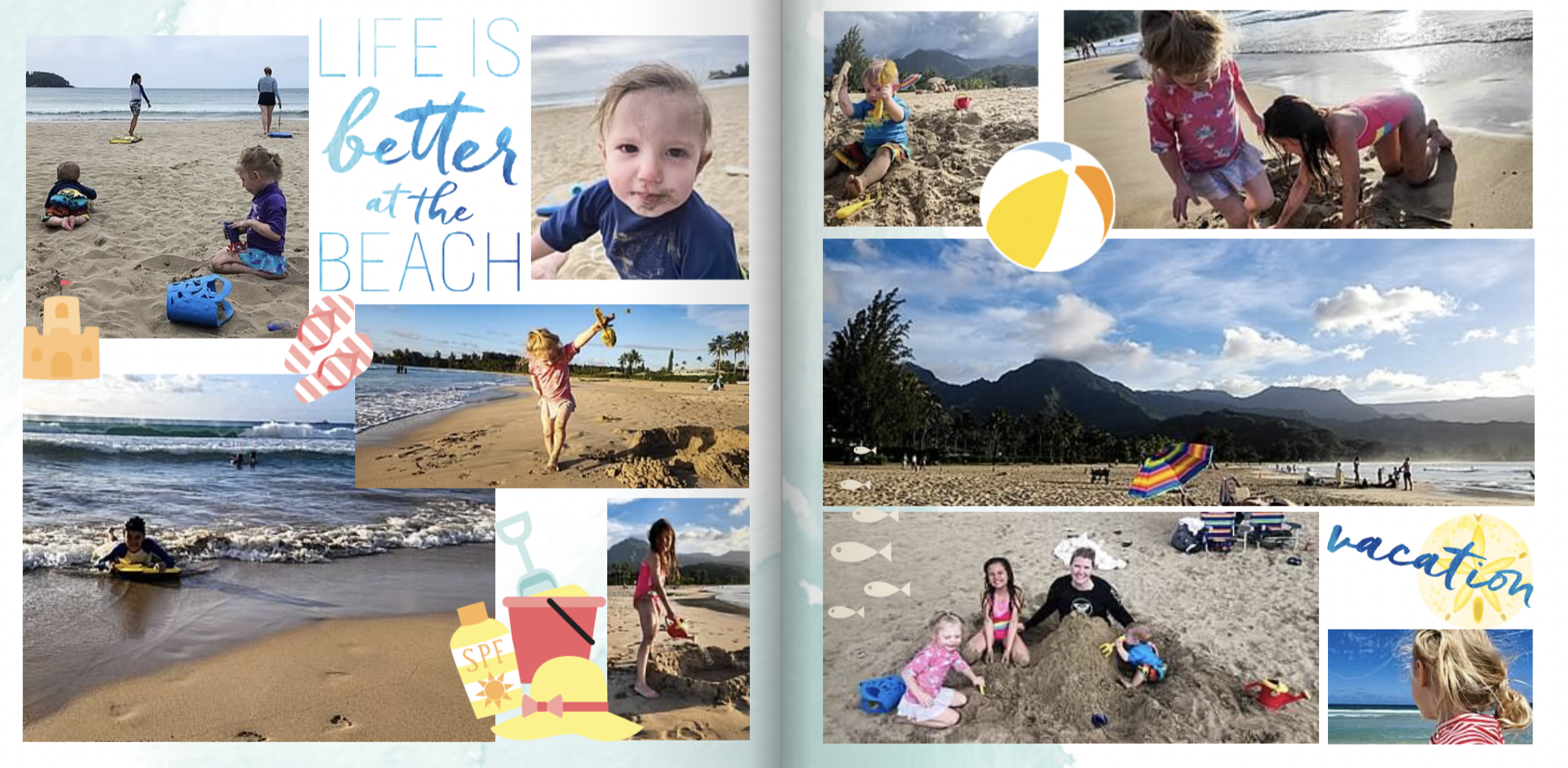 Kauai family vacation tips - having fun at the beach with the kids