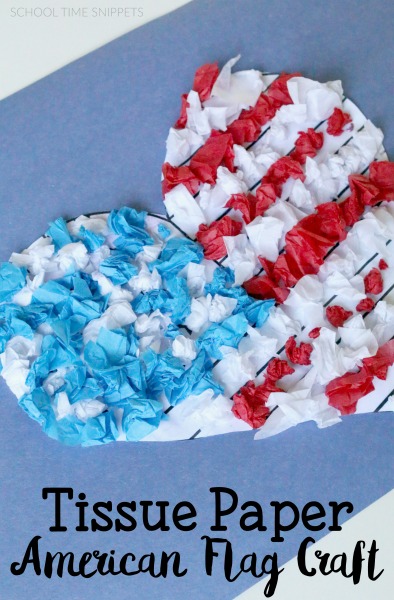Tissue Paper American Flag