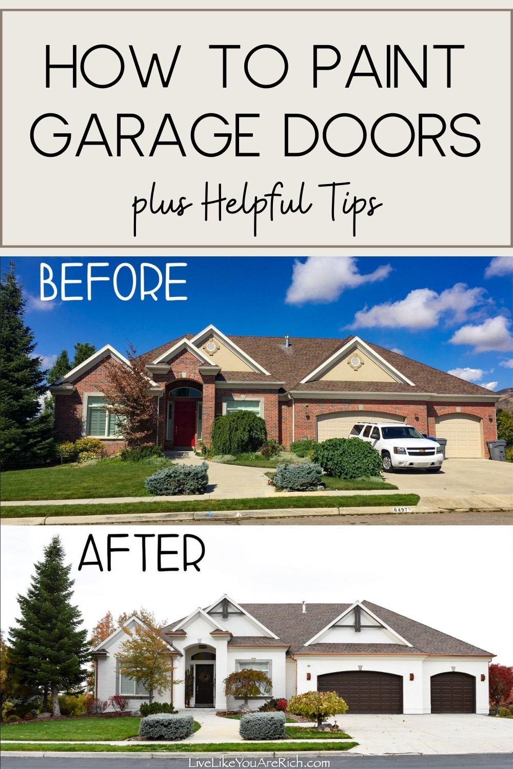 How to Paint Garage Doors plus Helpful Tips