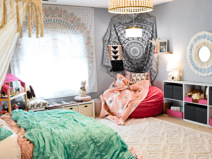 Image for Colorful Bohemian Chic Girls' Bedroom
