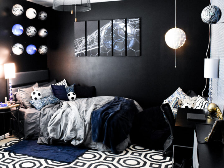Image for Modern Soccer and Rocket League-Themed Boys Room