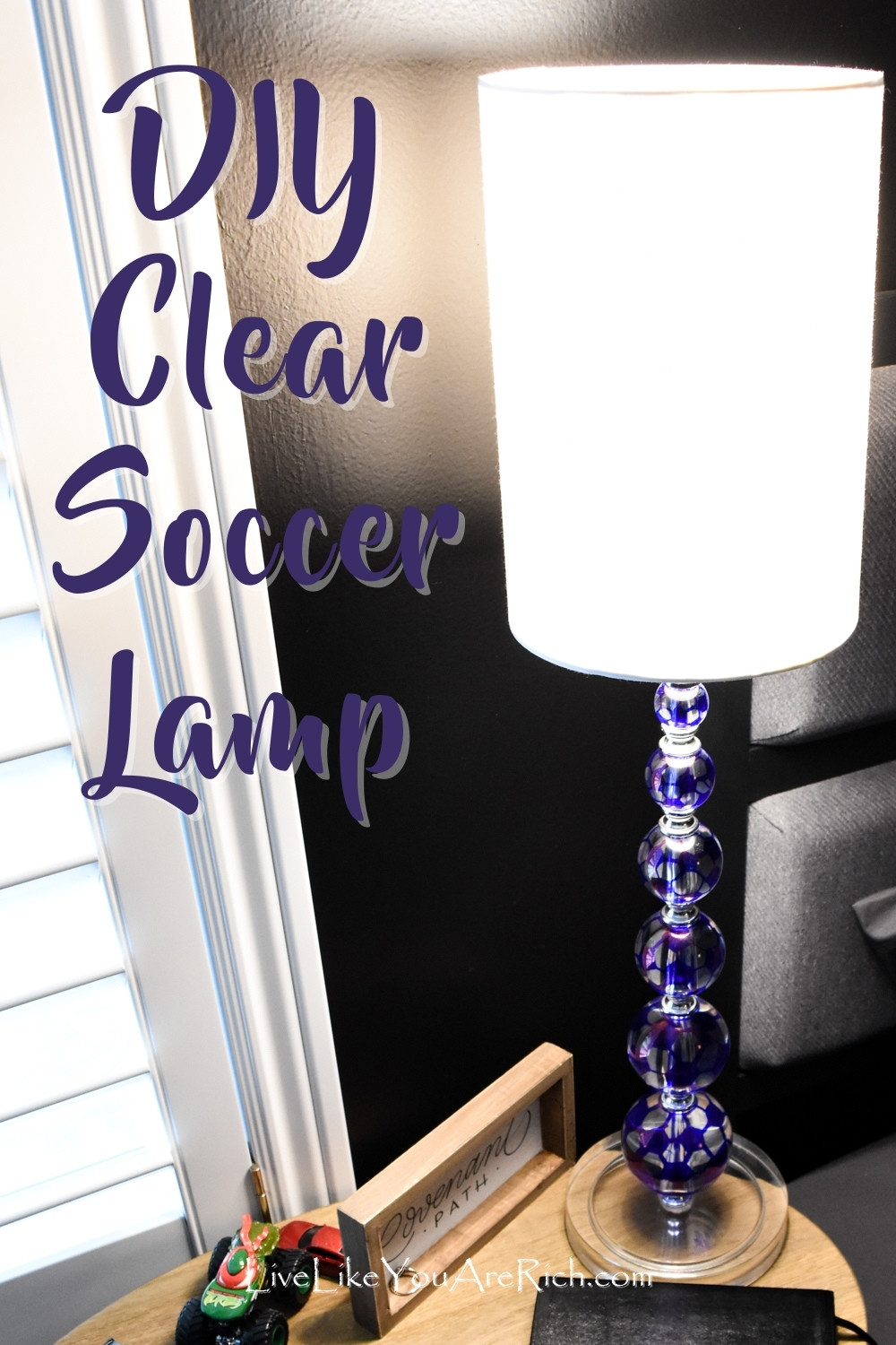 DIY Clear Soccer Lamp
