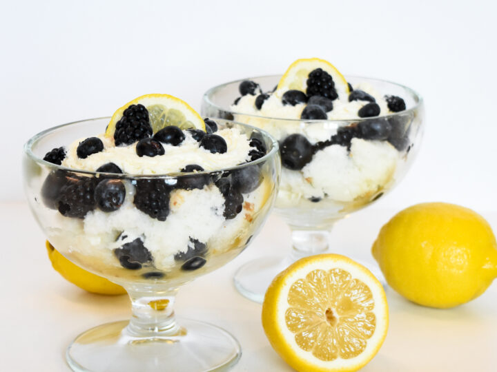 Blueberry Lemon Curd Trifle