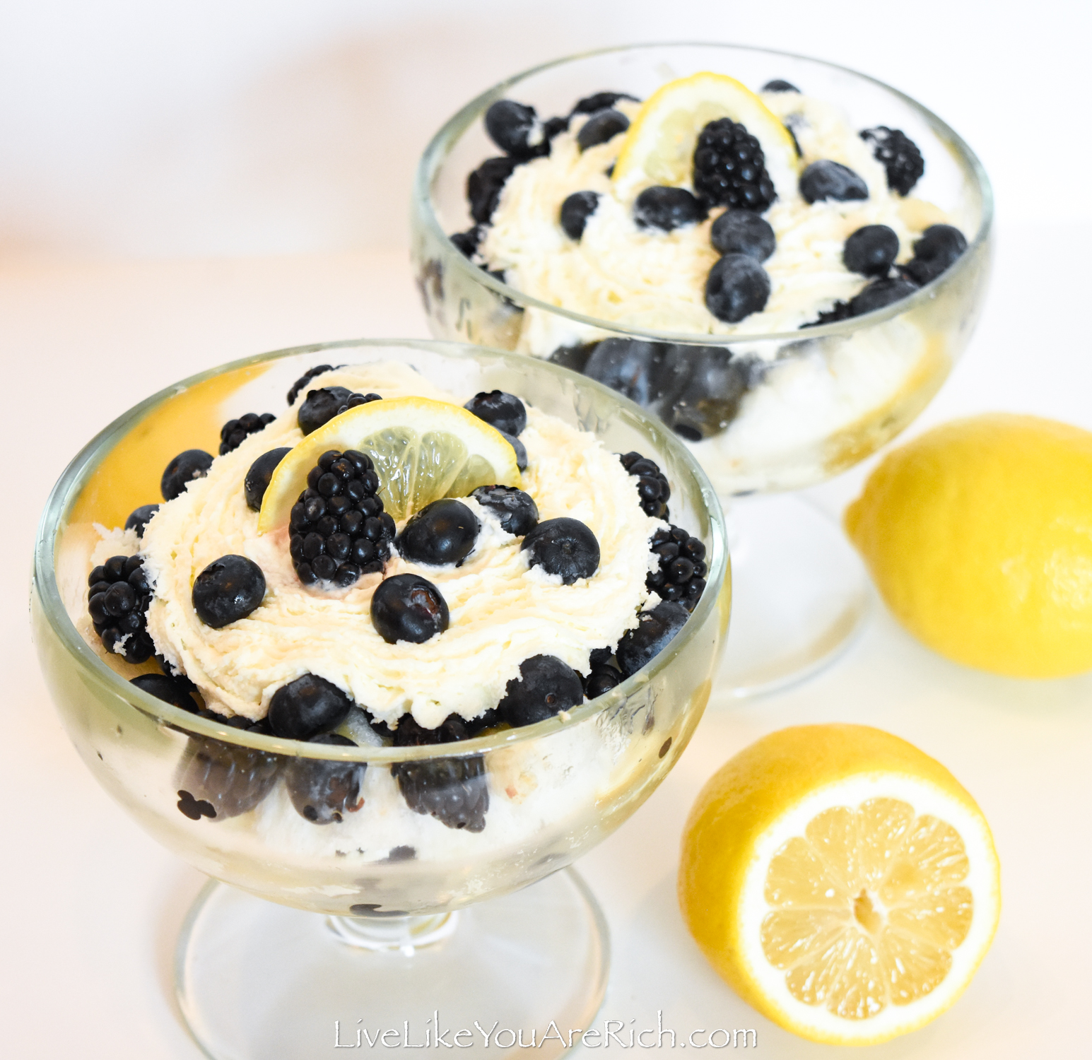 Very Simple Blueberry Lemon Curd Trifle