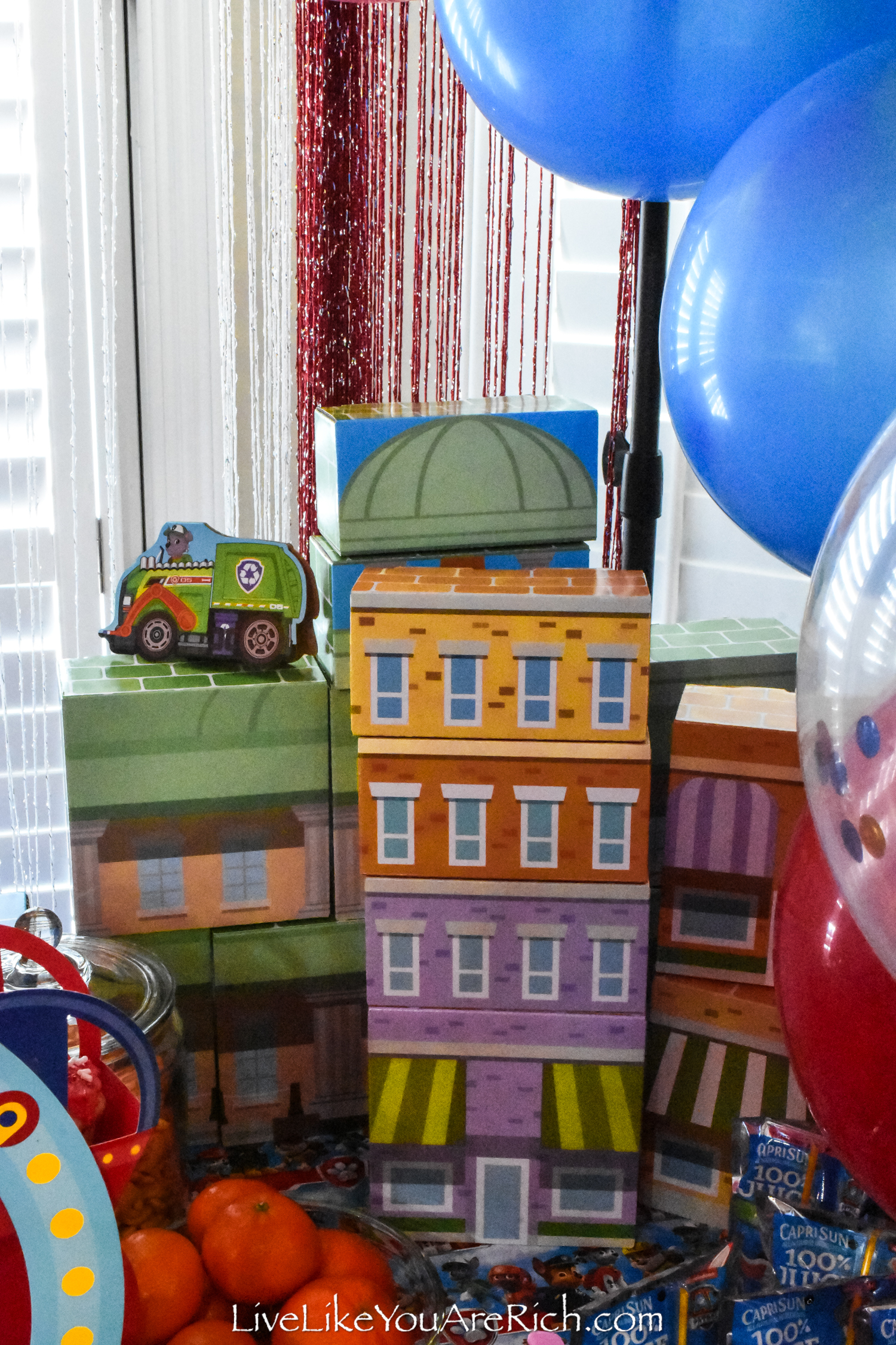 Paw Patrol Birthday Party Decorations and Food