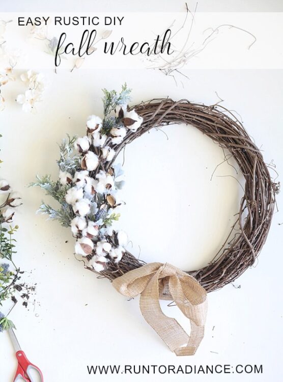 DIY fall wreath