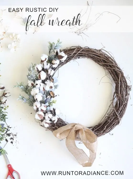 DIY fall wreath