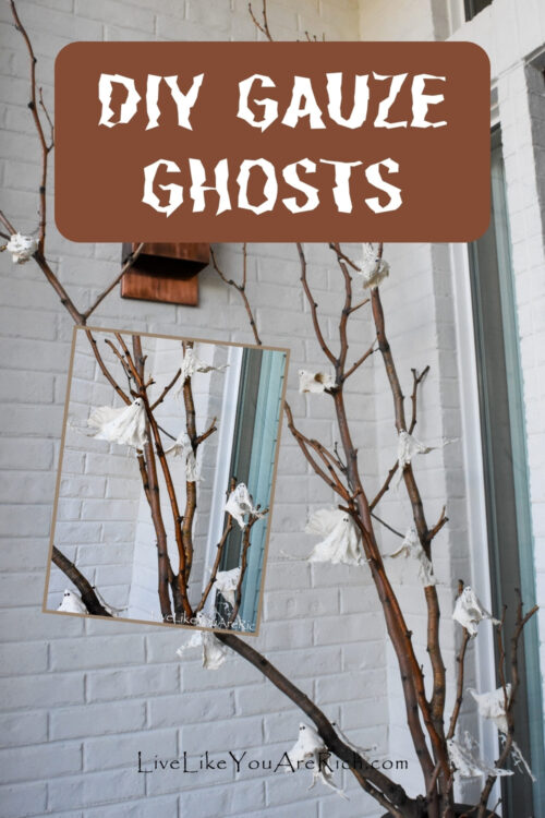 DIY Gauze Ghosts