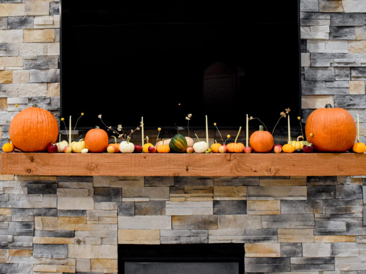 Image for Modern Rustic Thanksgiving Mantel
