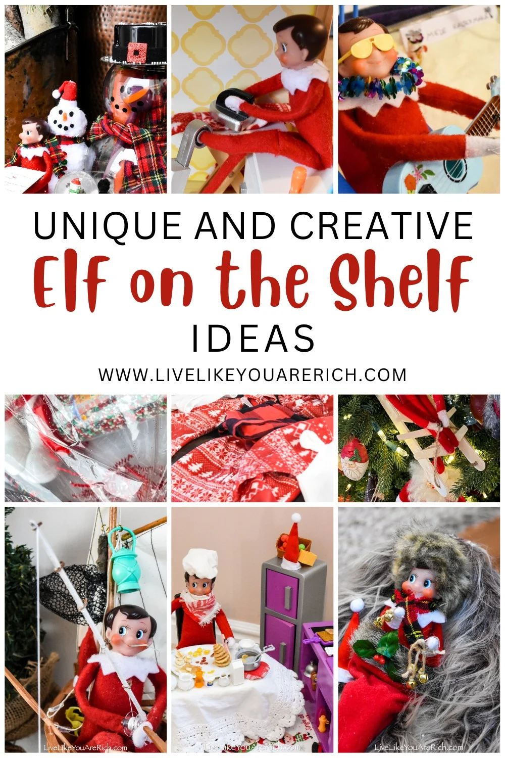 Unique and Creative Elf on the Shelf Ideas