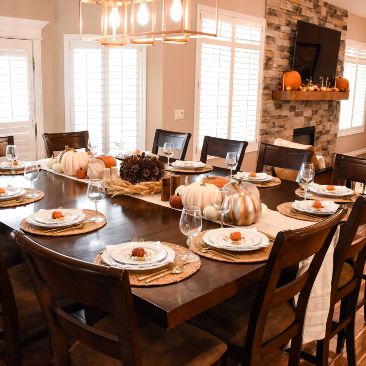 Pumpkin Thanksgiving Tablescape