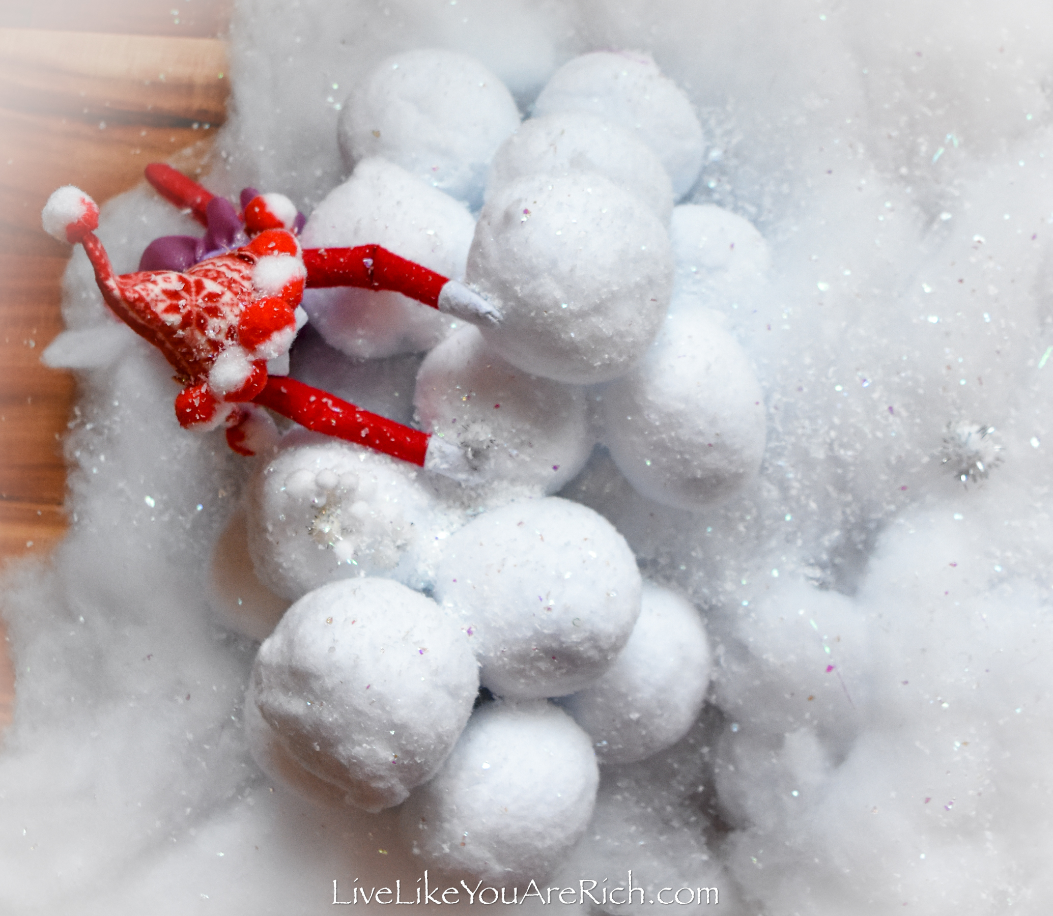 How To Make DIY Dollar Store Faux Snowballs - Our Crafty Mom