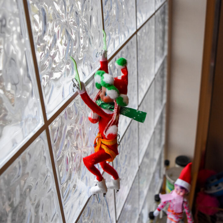 Elf on the Shelf: Ice Climbing