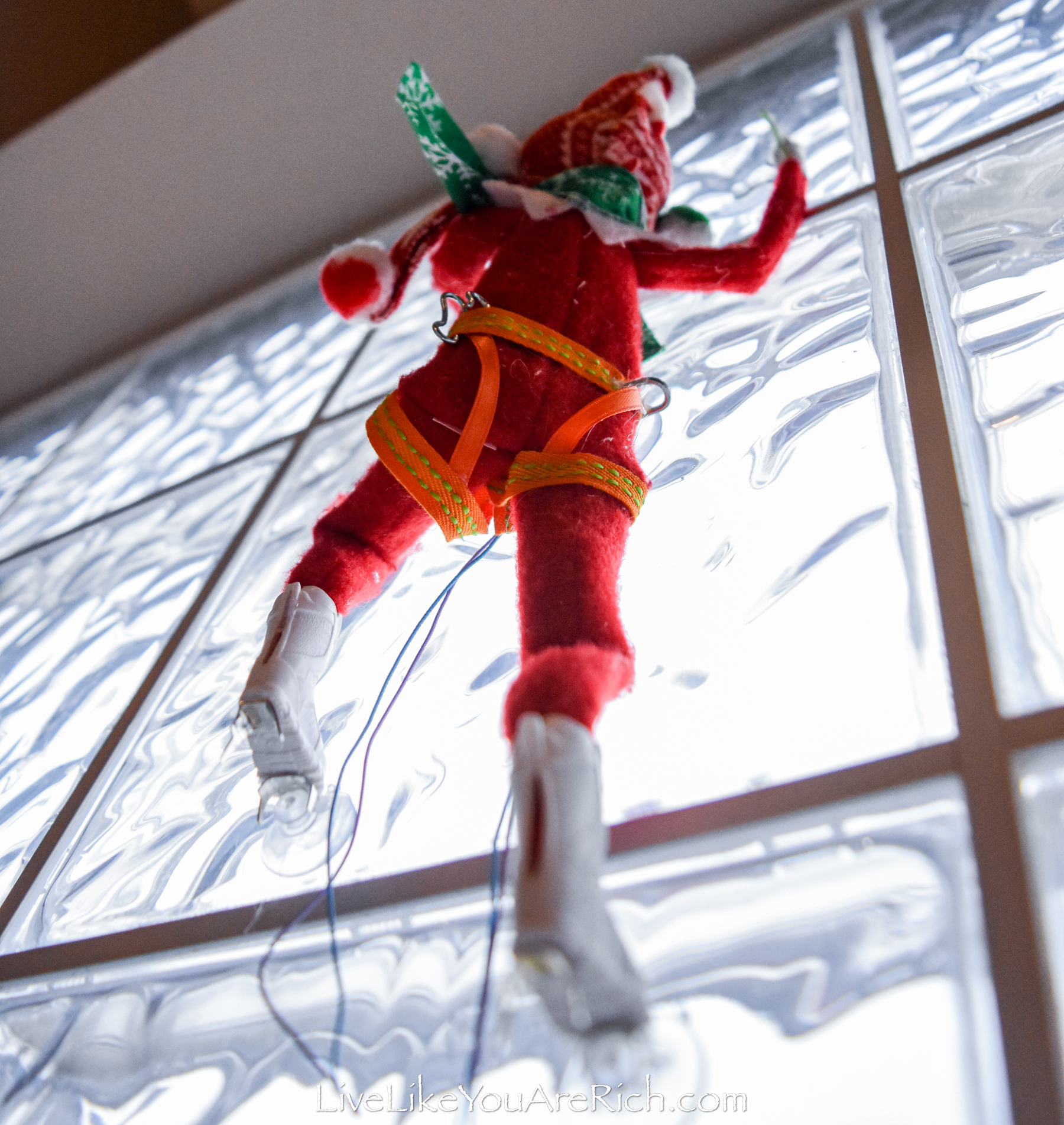 Elf on the Shelf: Ice Climbing