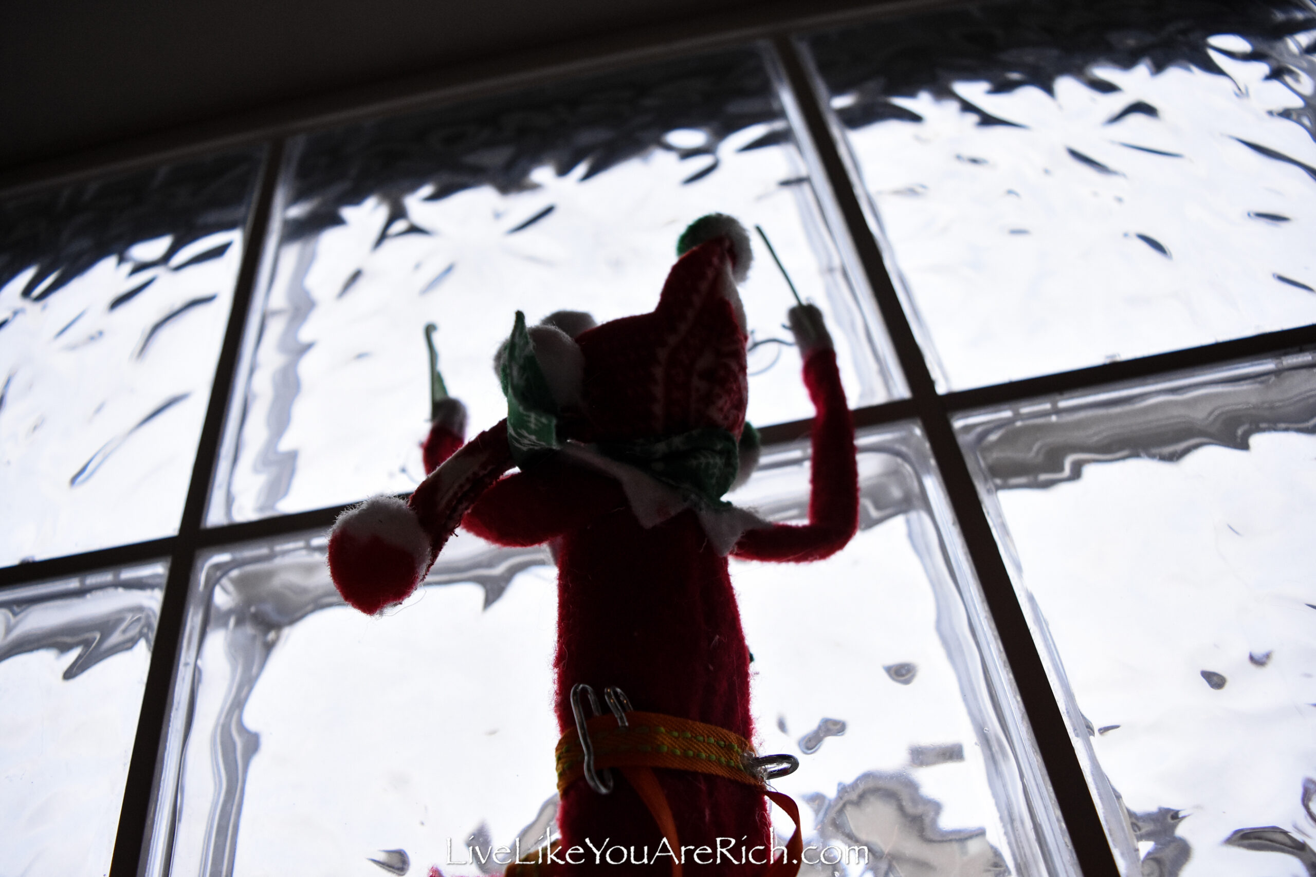 Elf on the Shelf: Ice Climbing