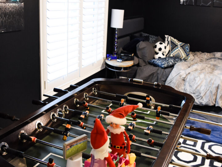 Elf on the Shelf: Soccer and Foosball Fans