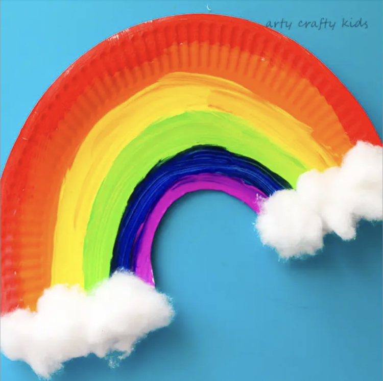 Paper-Plate-Rainbow - Live Like You Are Rich