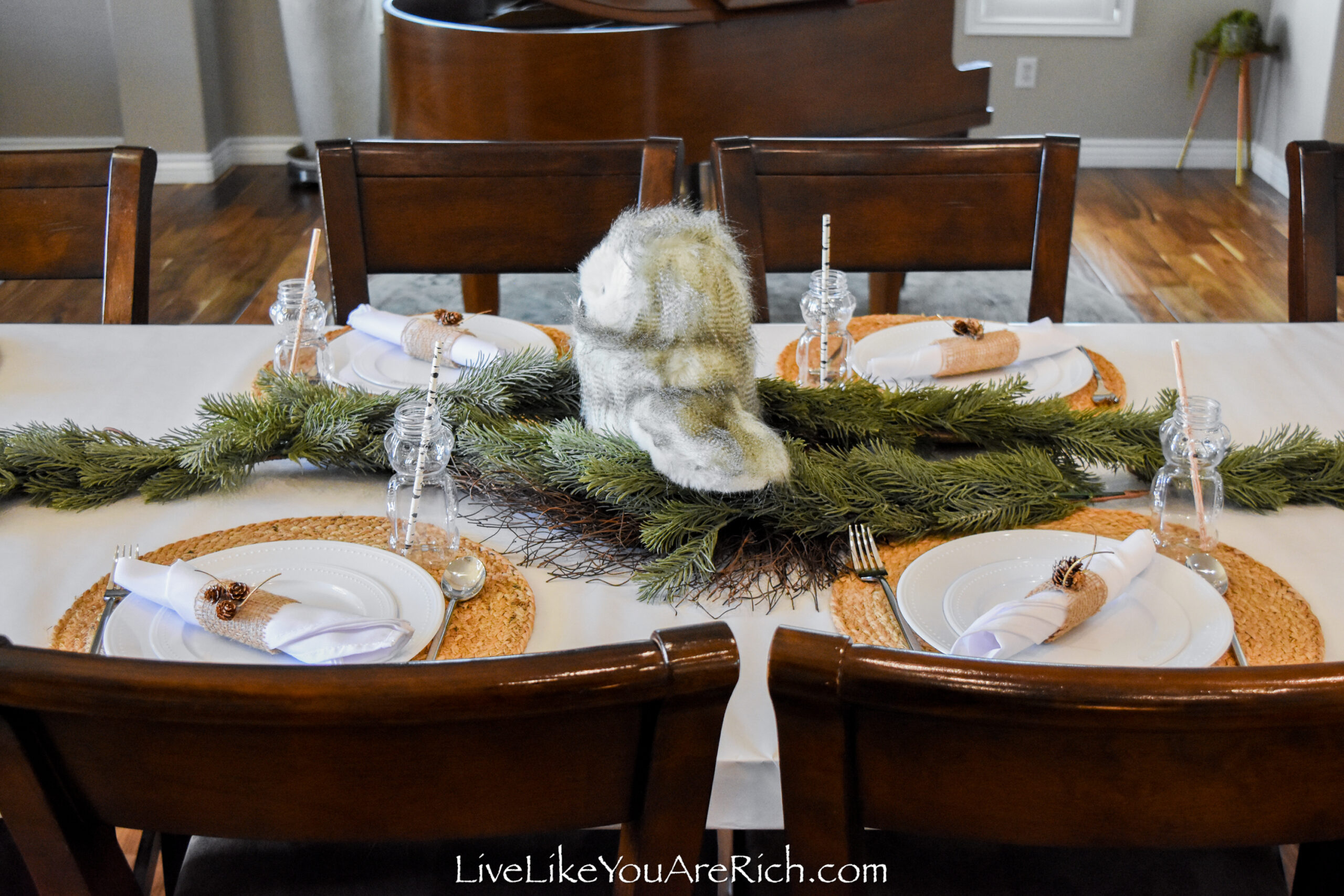 Adults Woodland Party Tablescape