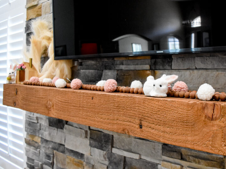 Image for Bunny Tail Easter Mantel Decor