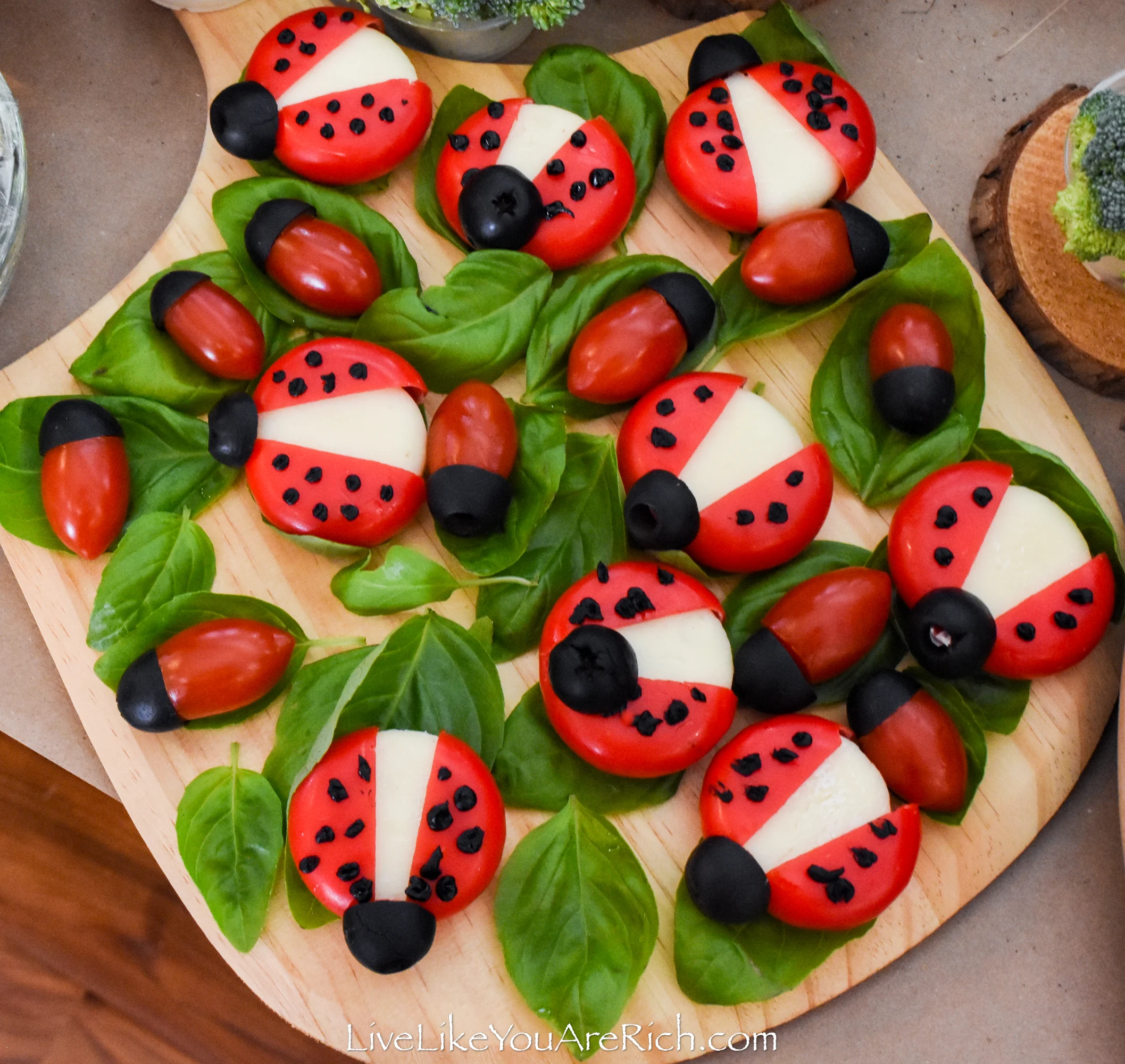 Edible Ladybugs for a Woodland Party