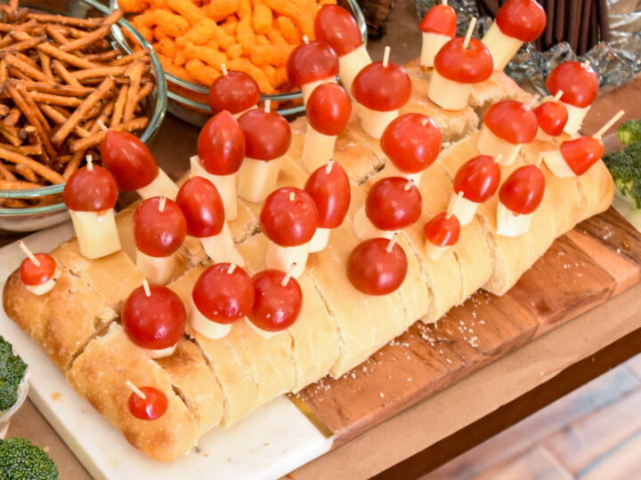 Image for Cheese & Tomatoes Mushroom Display for a Woodland Party